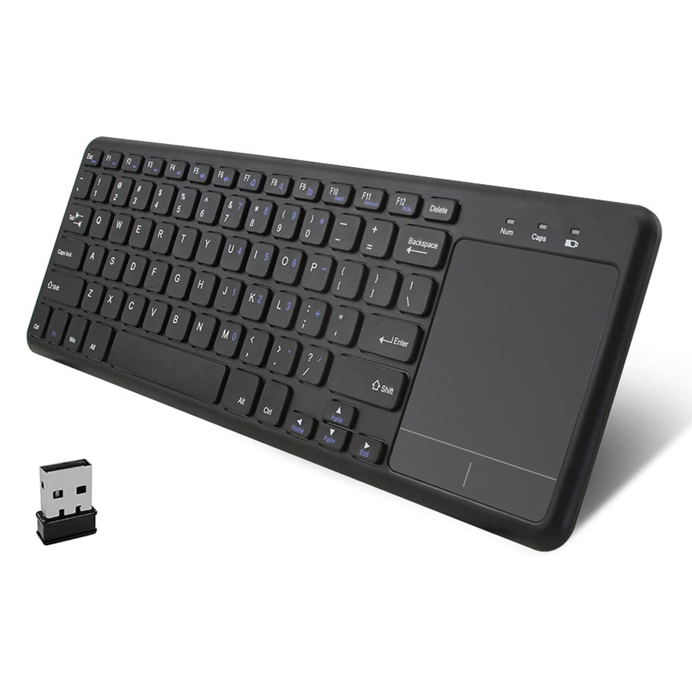 Amazon | ワイヤレスキーボード タッチパッド付き タッチキーボード